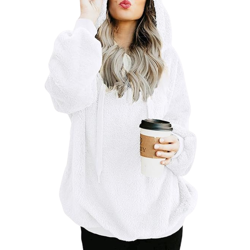 Century Star Womens Fuzzy Hoodies Pullover Sport Hoodie
