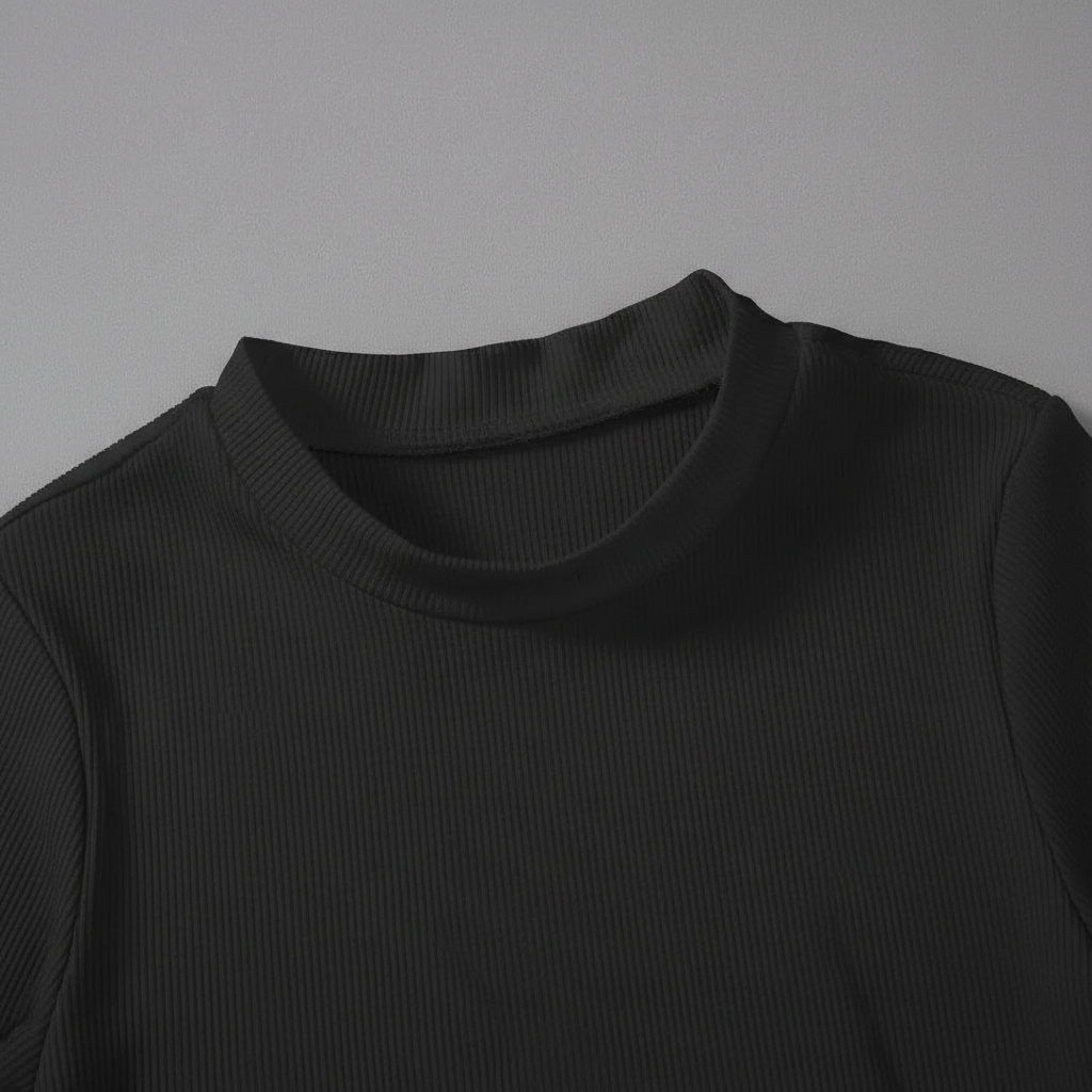 Solid Mock Neck Slim Fit Bodysuit