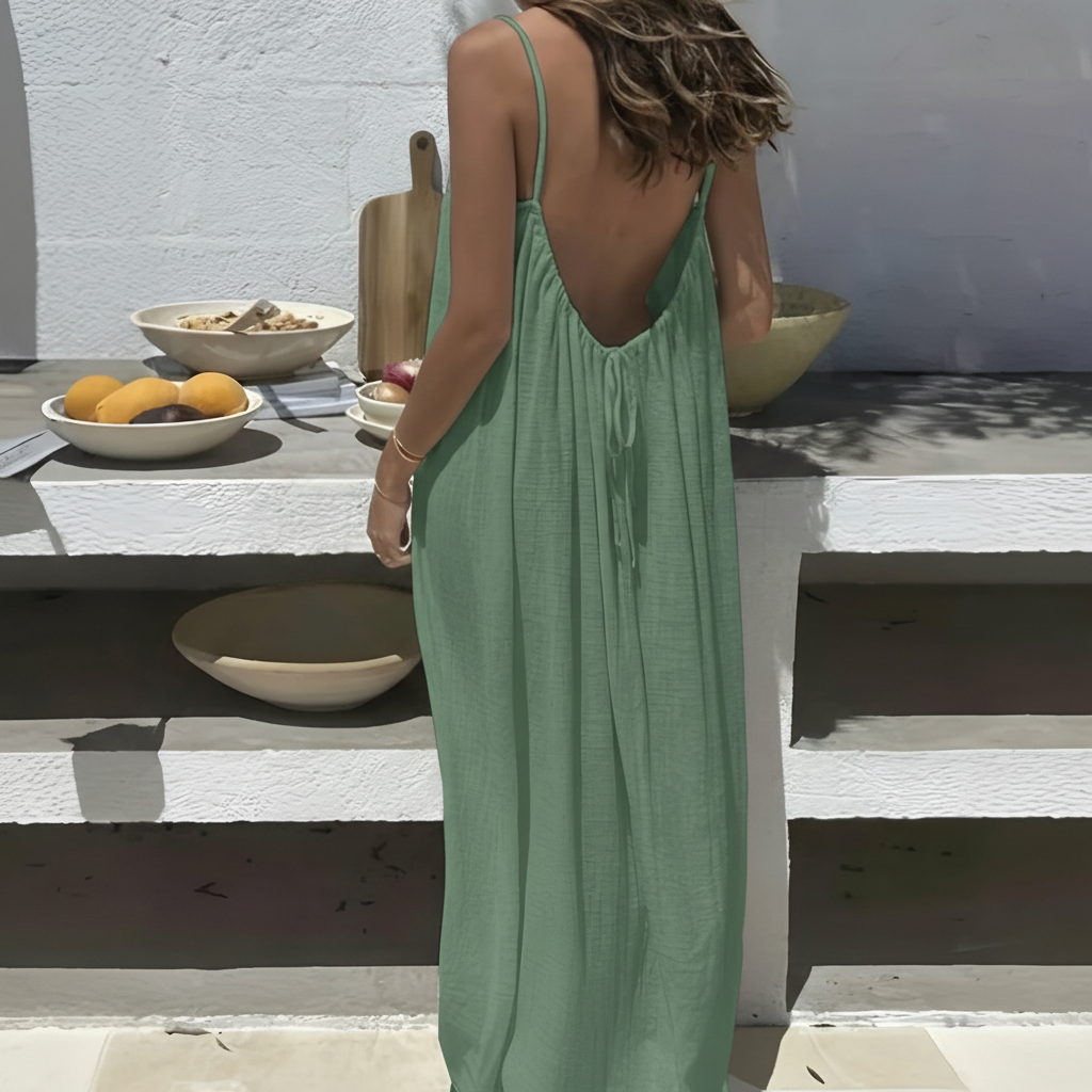 Backless Cami Maxi Dress For Women