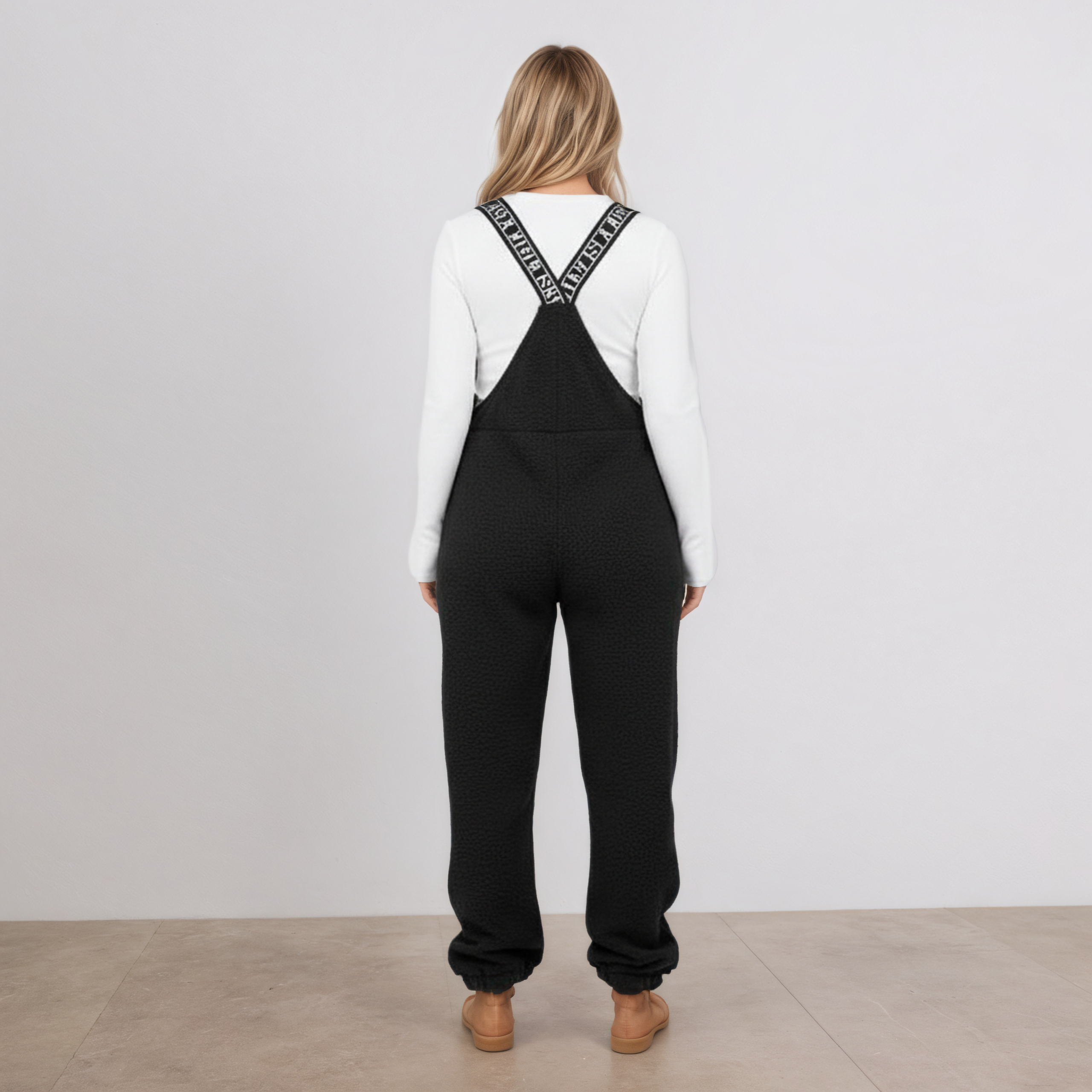 Fleece Bib Overalls With Side Pockets