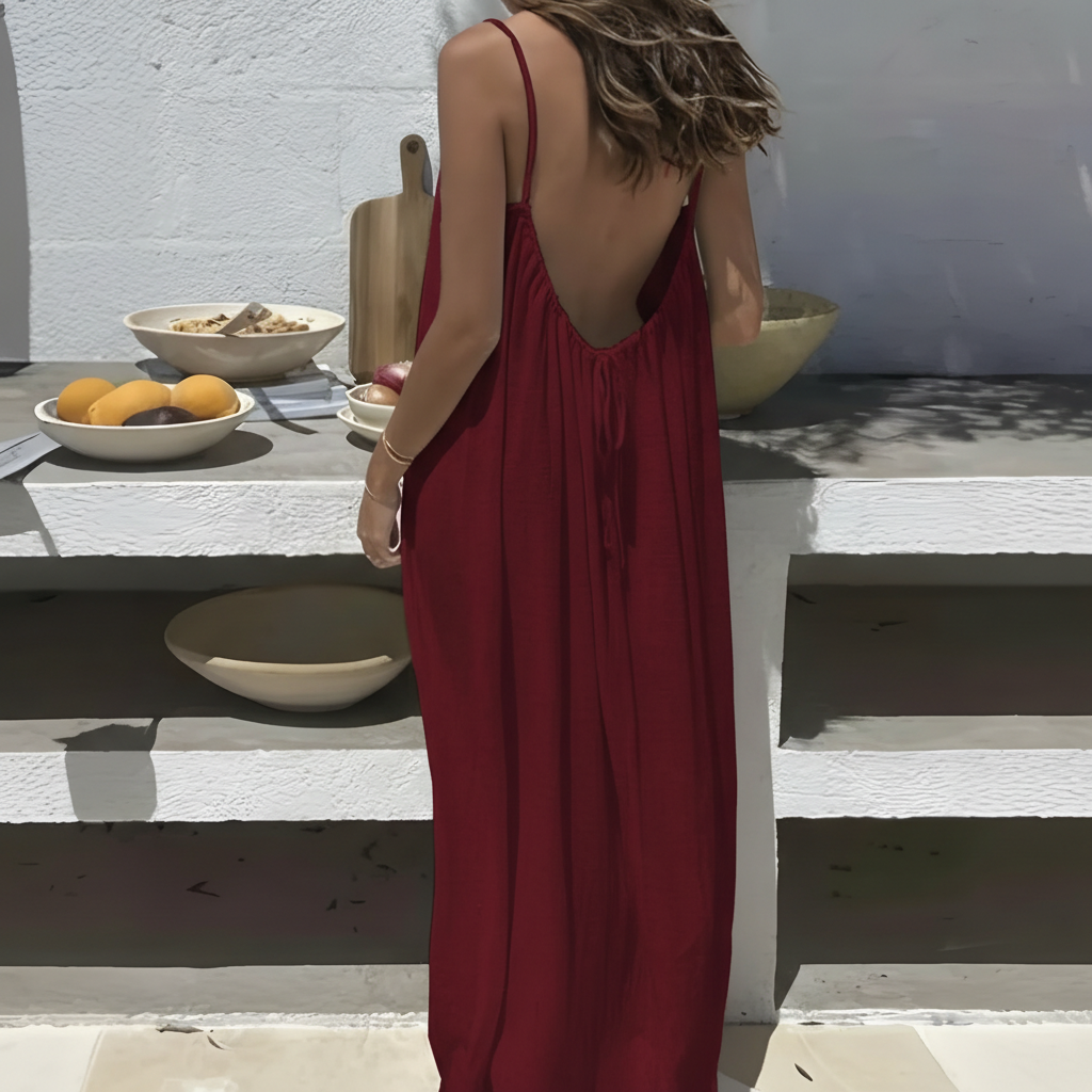 Backless Cami Maxi Dress For Women