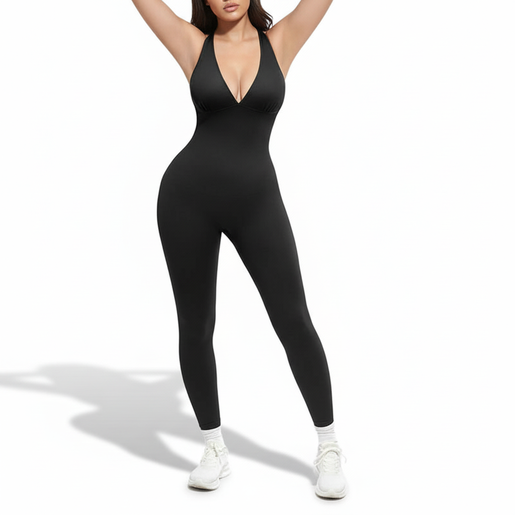 High Stretch One Piece Fitness Yoga Jumpsuit