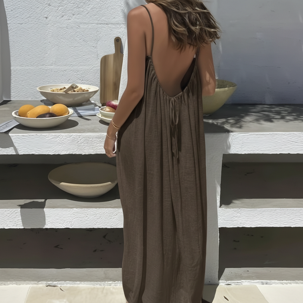Backless Cami Maxi Dress For Women