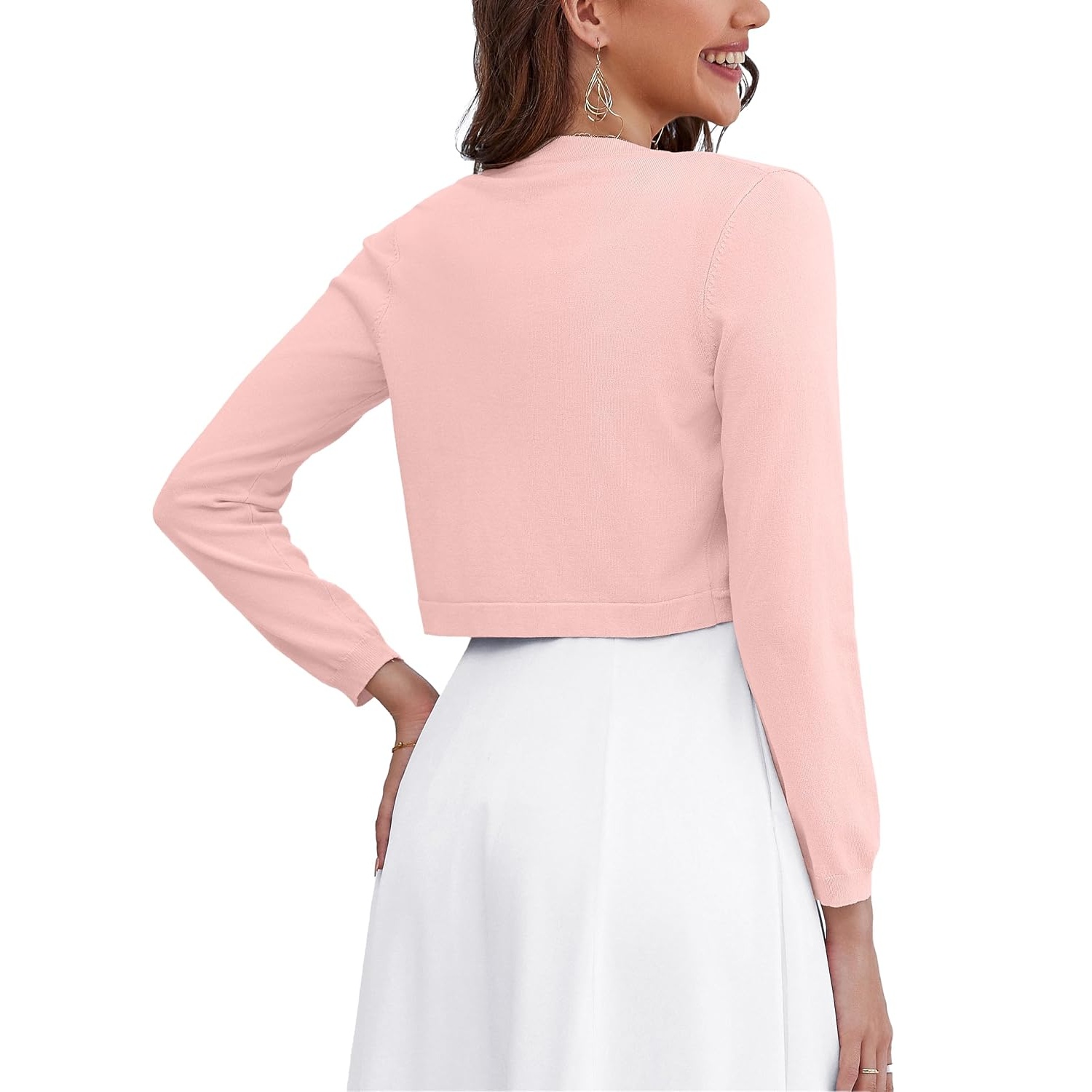 Versatile Casual Long Sleeve Cardigan With Button For Women