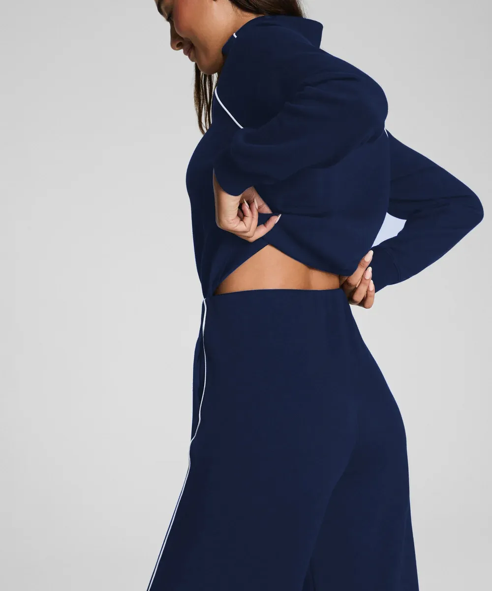 Pique Half Zip Jumpsuit