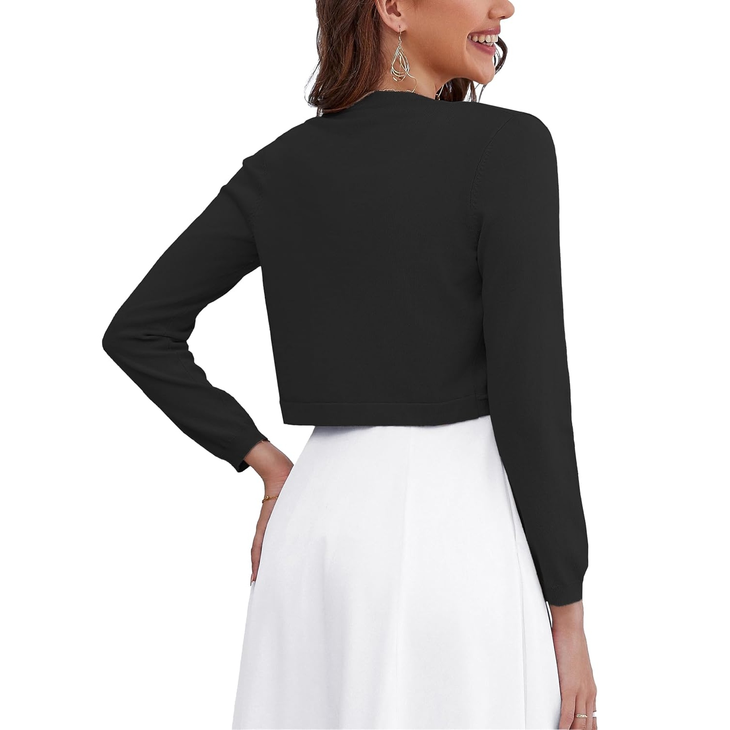 Versatile Casual Long Sleeve Cardigan With Button For Women