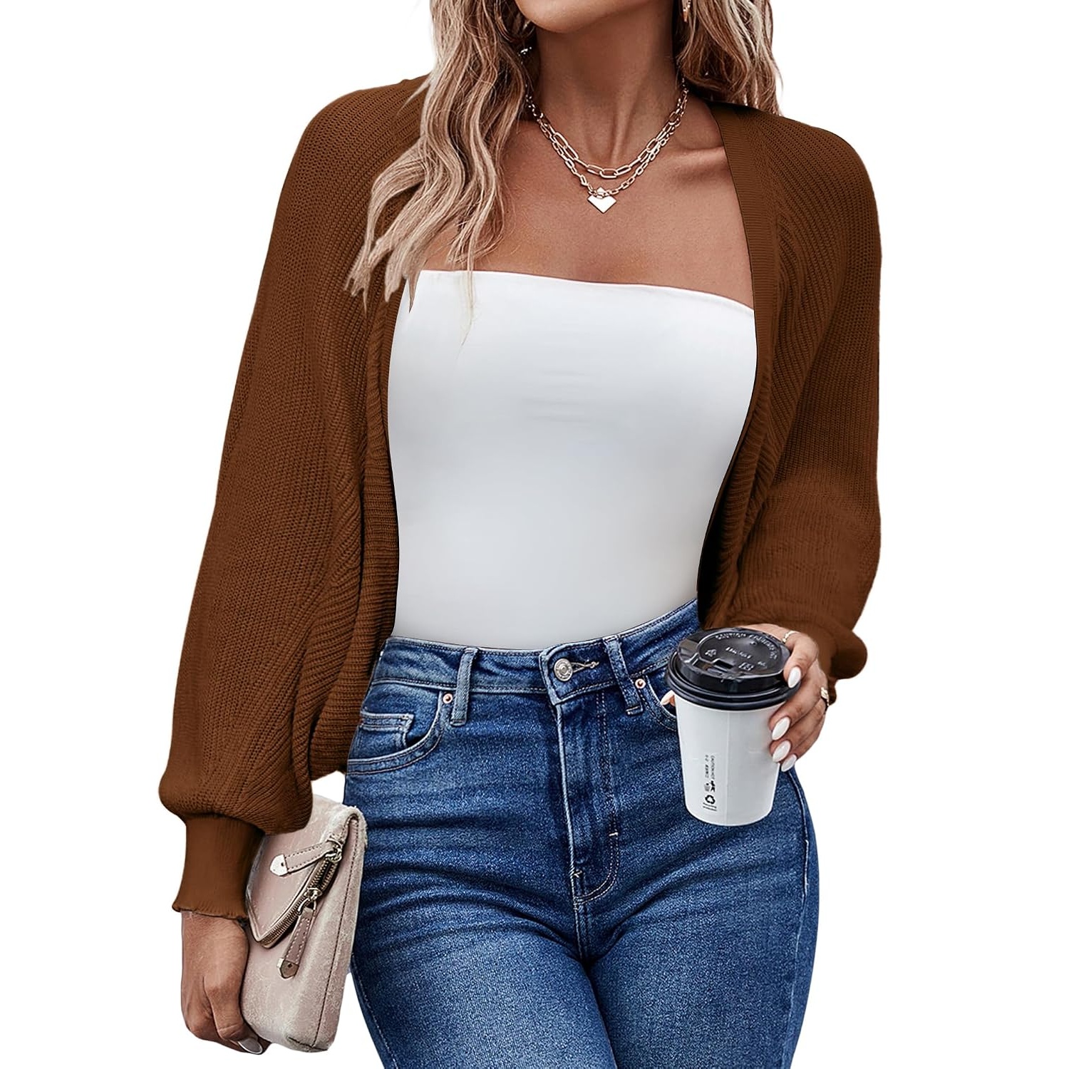 Casual Lightweight Bolero Long Sleeve Cardigan For Women