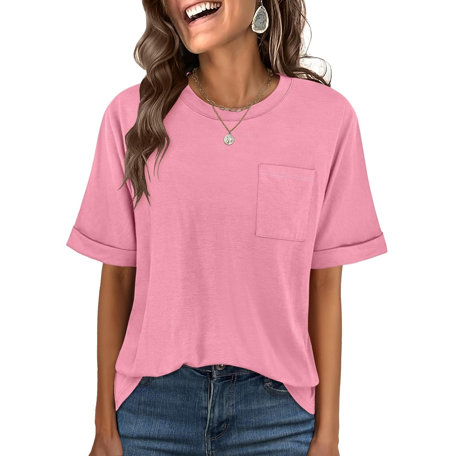 Casual Oversized Loose Summer Short Sleeve Shirt For Women