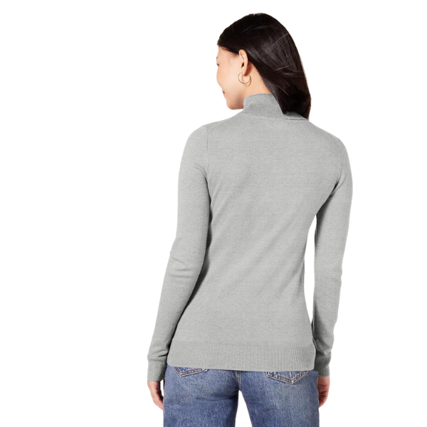Womens Classic-Fit Lightweight Long-Sleeve Turtleneck Sweater