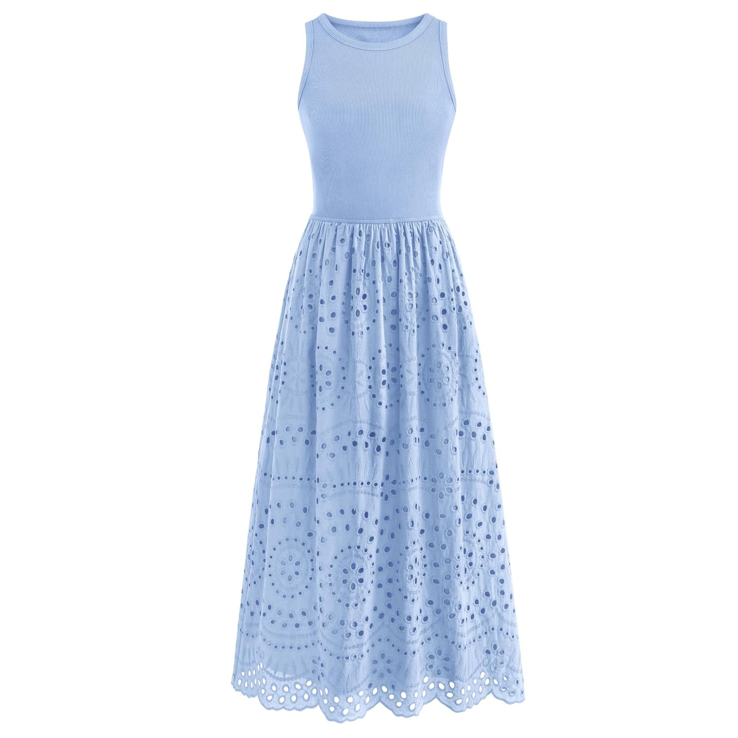 Casual Sleeveless Maxi Dress With Pockets