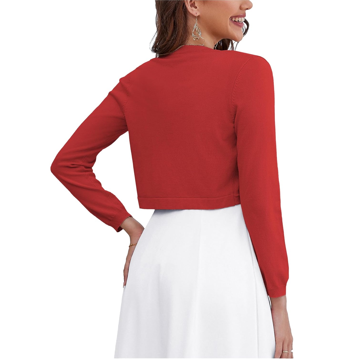Versatile Casual Long Sleeve Cardigan With Button For Women