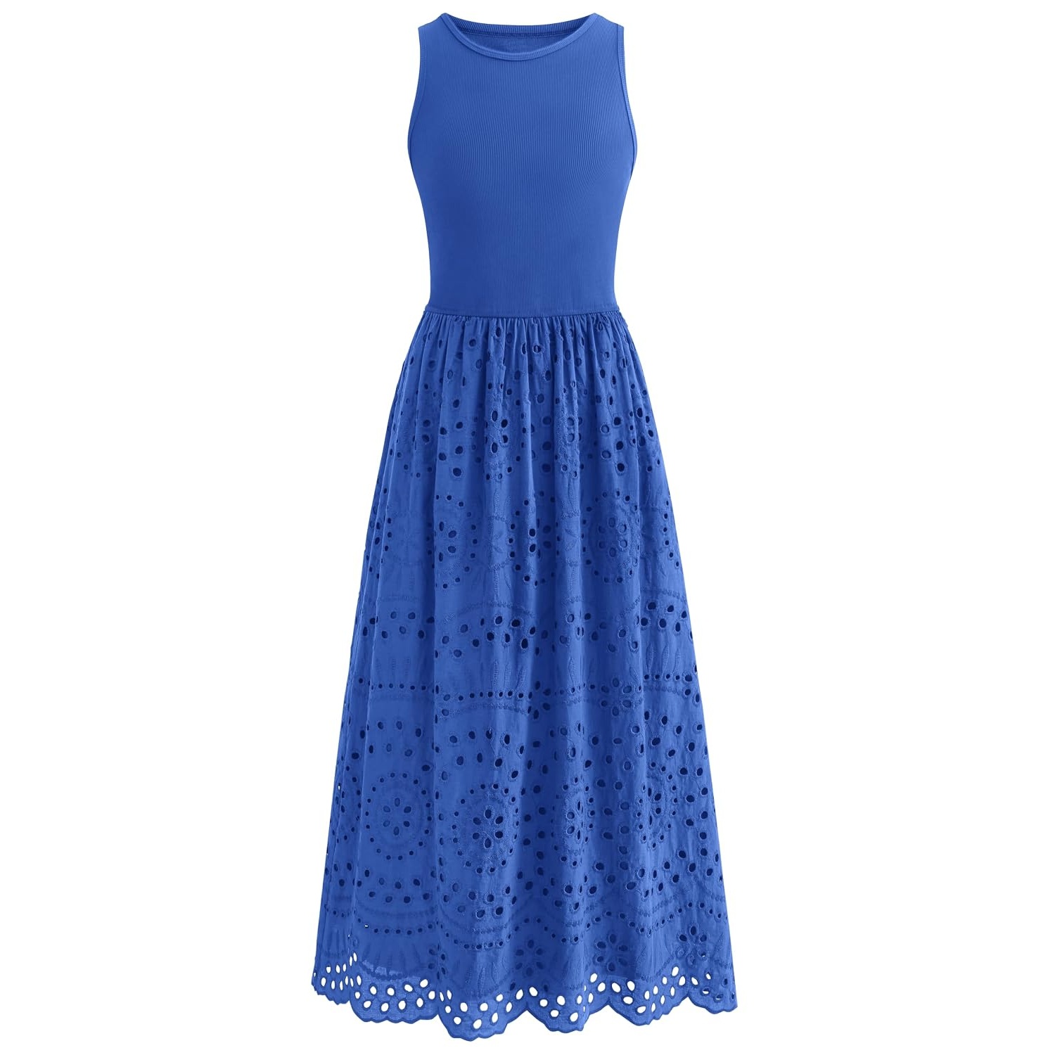 Casual Sleeveless Maxi Dress With Pockets