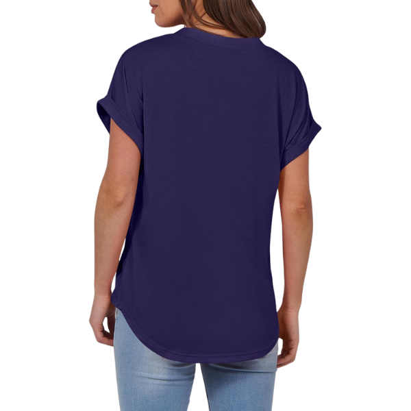 Womens Short Sleeve Henley Tops V Neck Dressy Casual Blouses Summer Trendy Tee Shirts 2026 Vacation Fashion Clothes