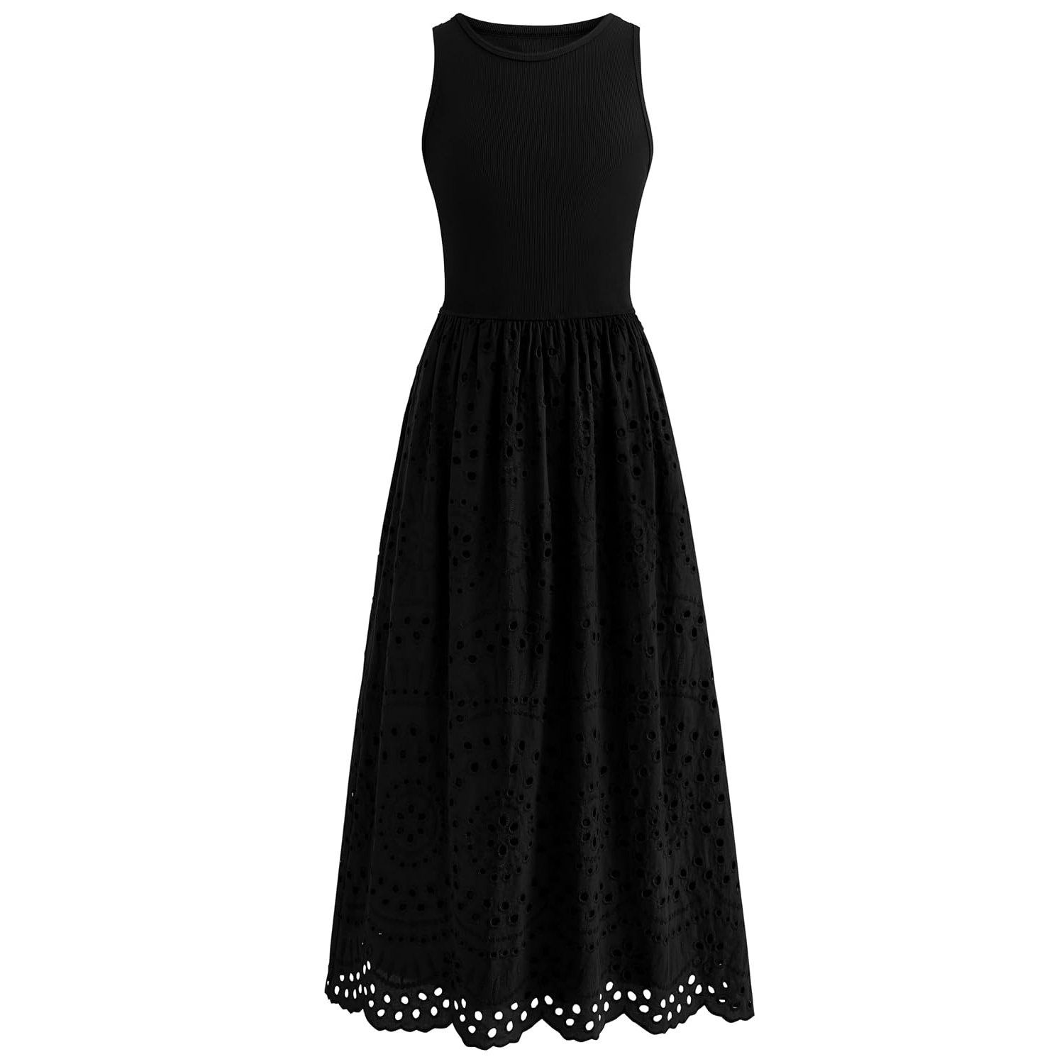 Casual Sleeveless Maxi Dress With Pockets