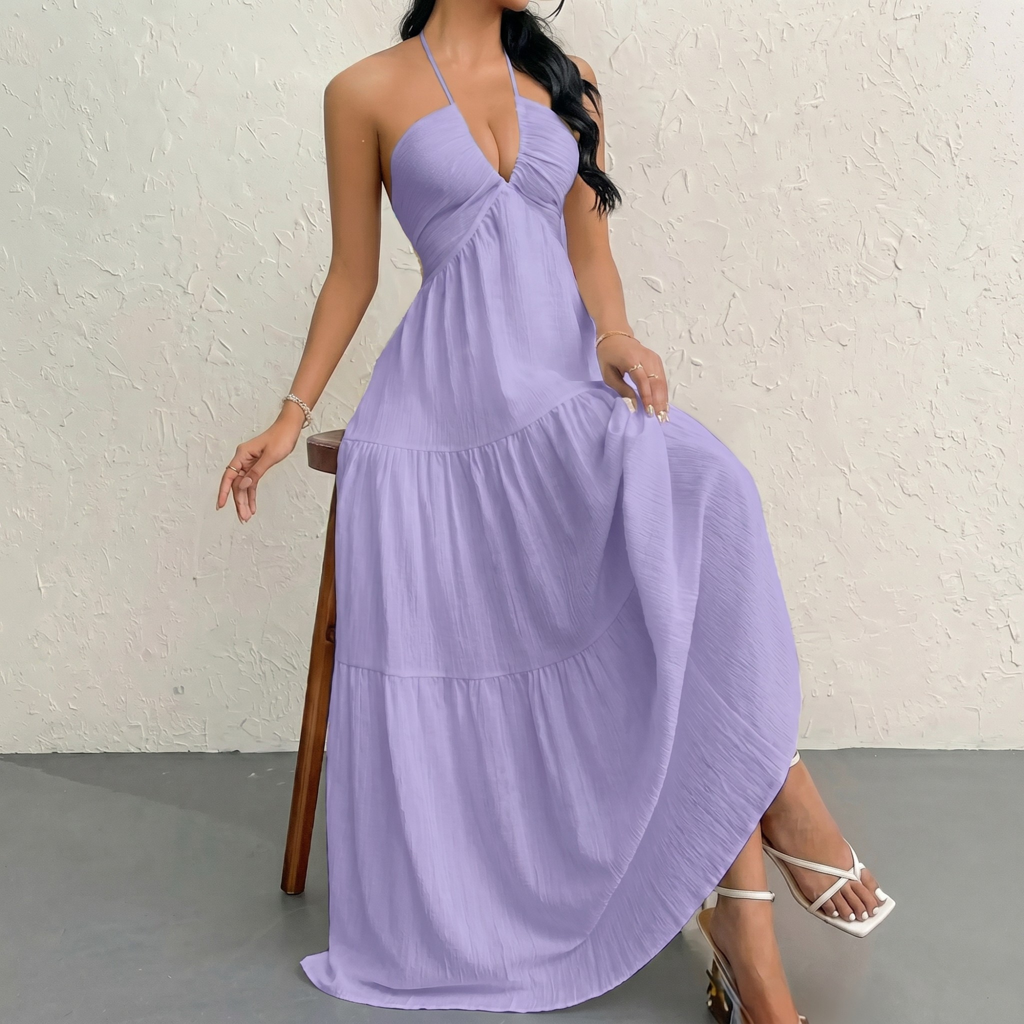 Casual Basic Loose Fit Sleeveless Dress 