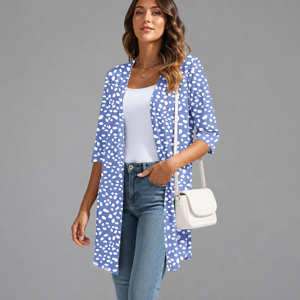 Summer Lightweight Longline Open Front Cardigan for Women