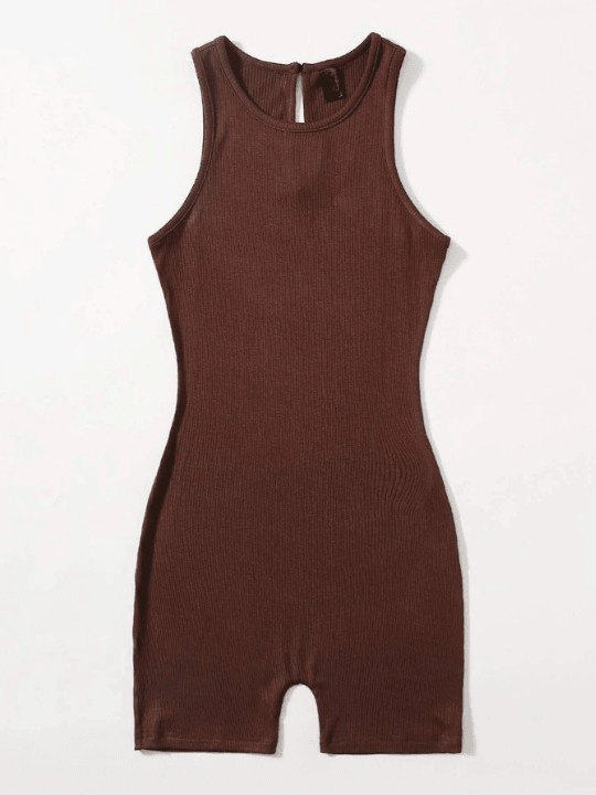 Solid Colored Romper-Comfy Jumpsuits