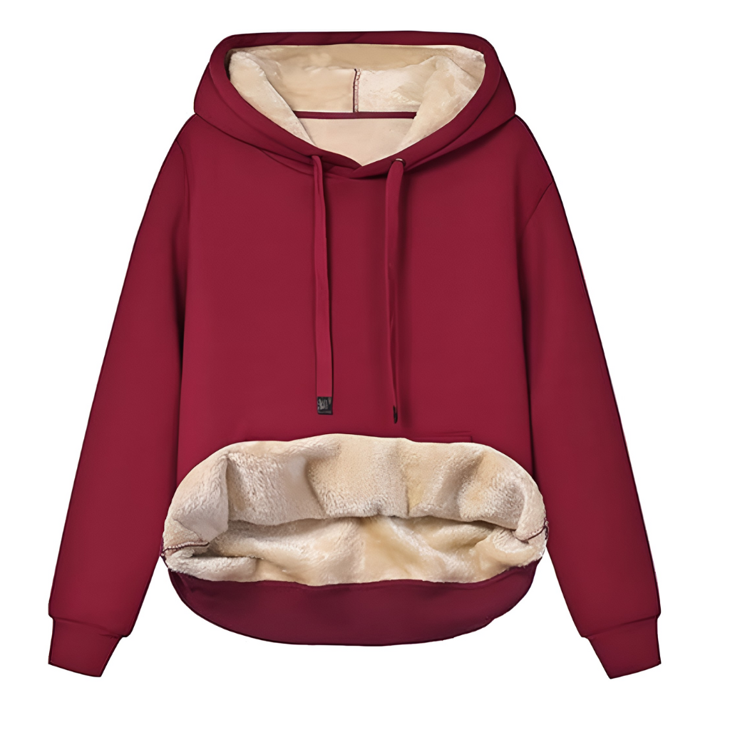 Warm Fleece Lined Hoodie For Women