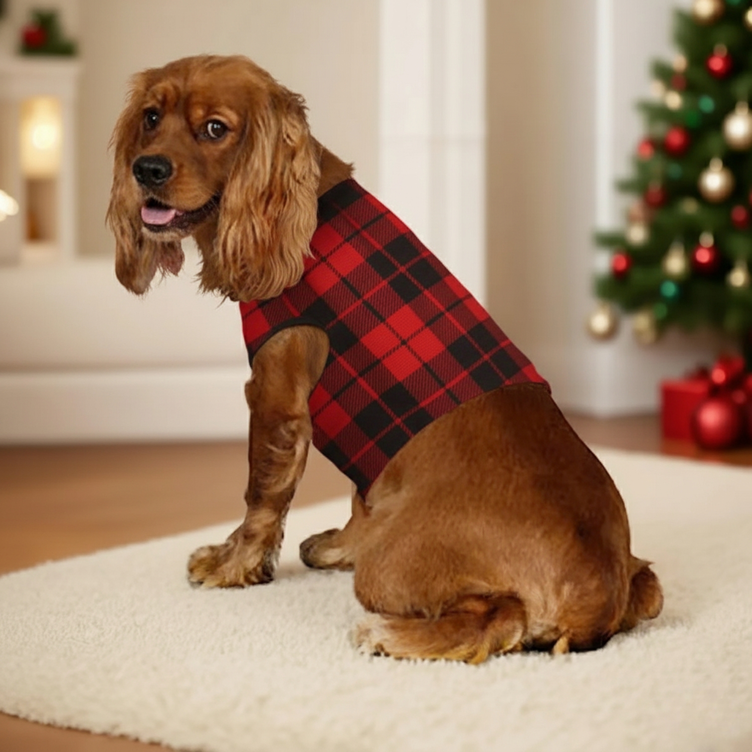 Snowman And Christmas Tree Printed Family Matching Plaid Pajama SetMerry Christmas Snowman Print Family Pajama Set - Image 7