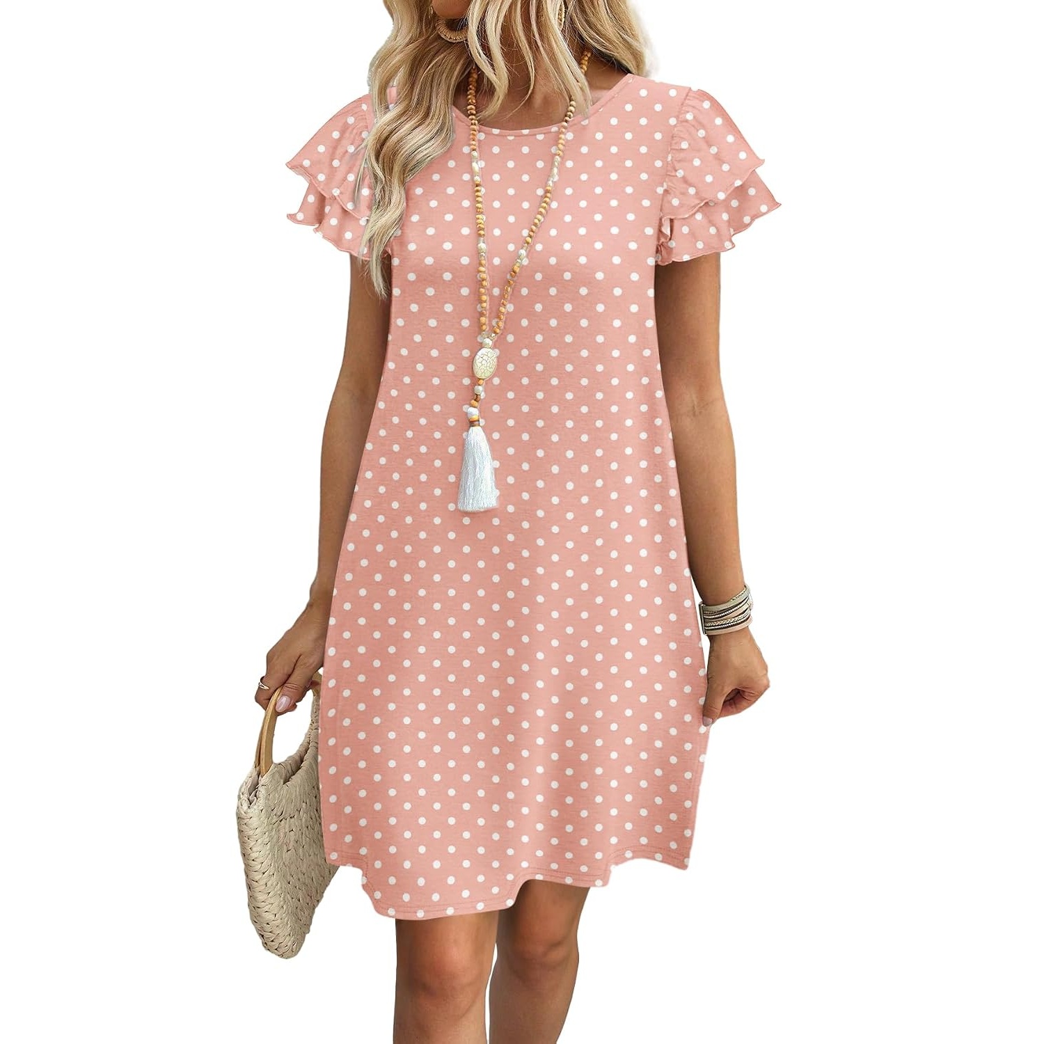 Ruffle Sleeve Loose Summer Swing Dress