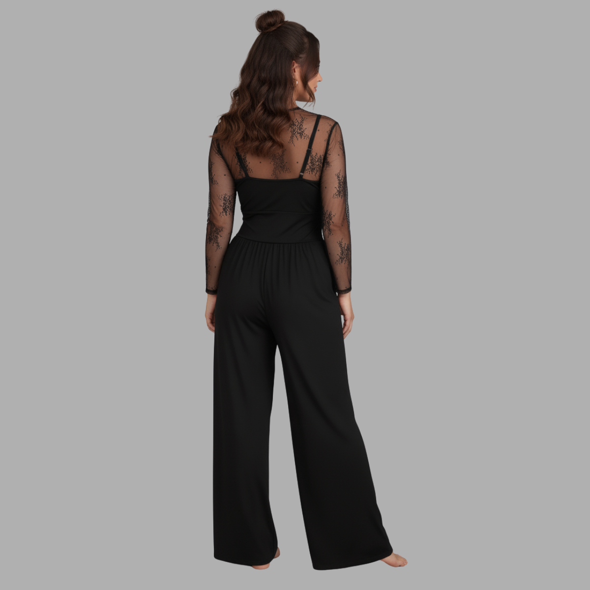 Women Slim Fit Jumpsuit 2 Piece Set
