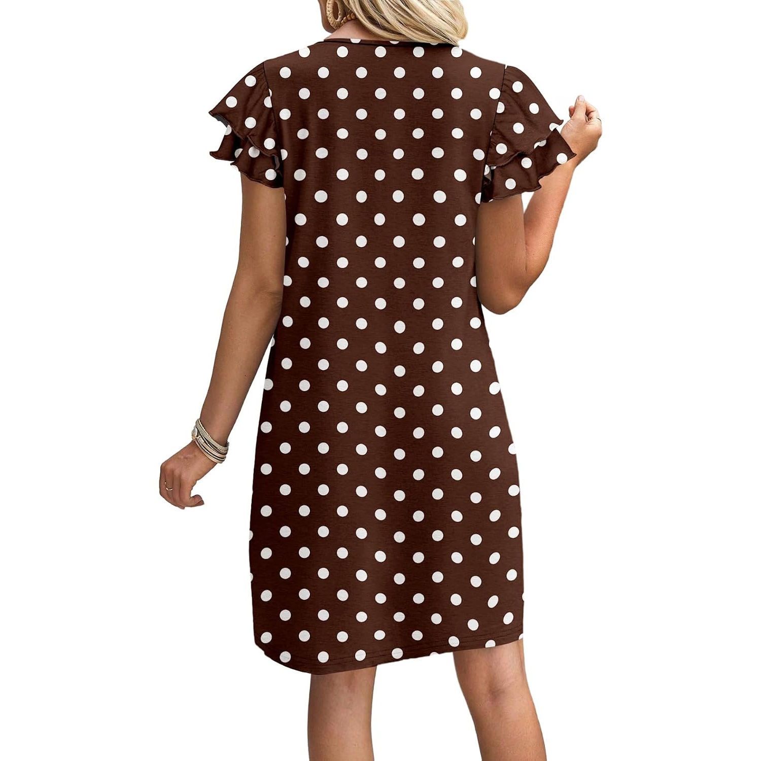 Ruffle Sleeve Loose Summer Swing Dress