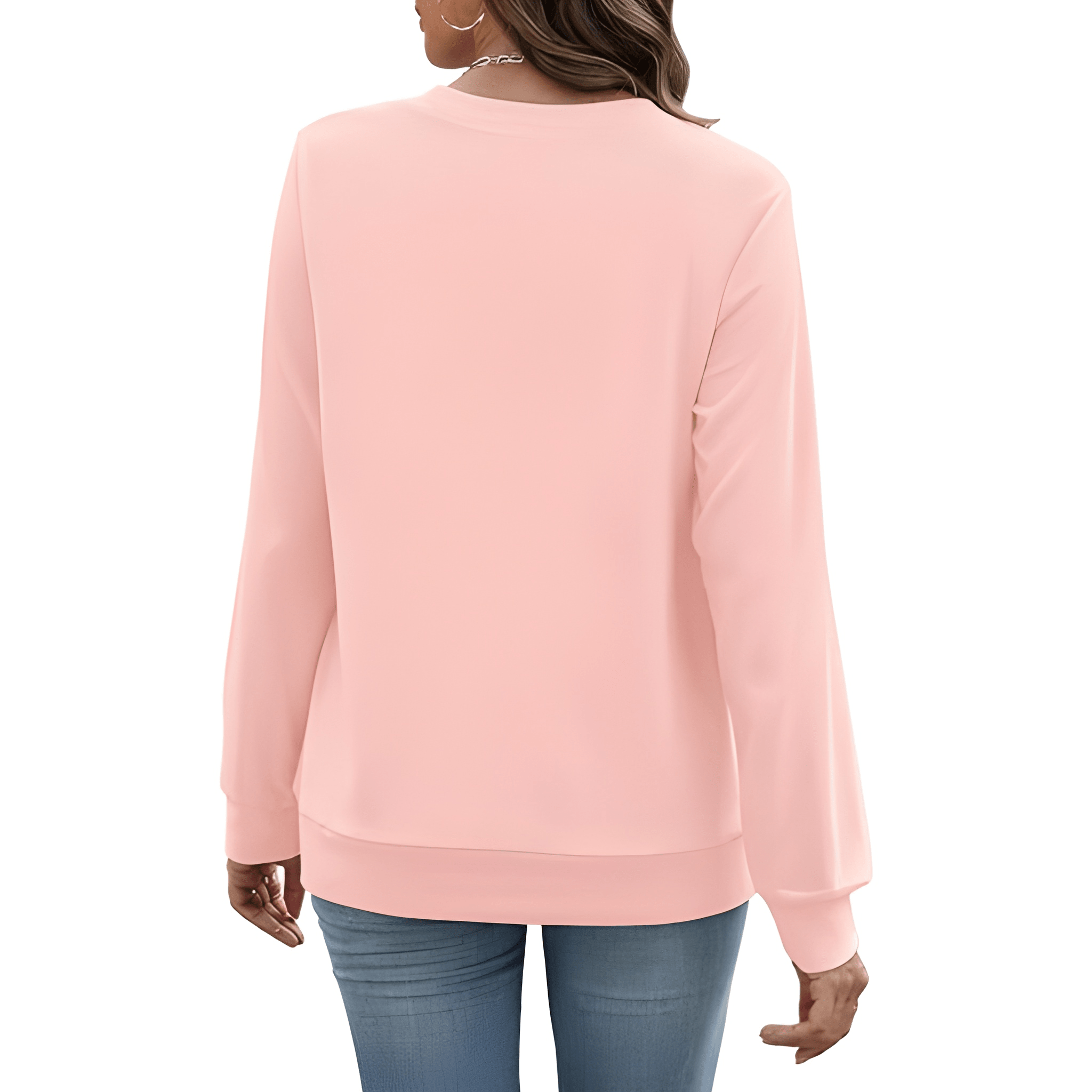 Plain Sweatshirt For Women With Pockets For Casual Style