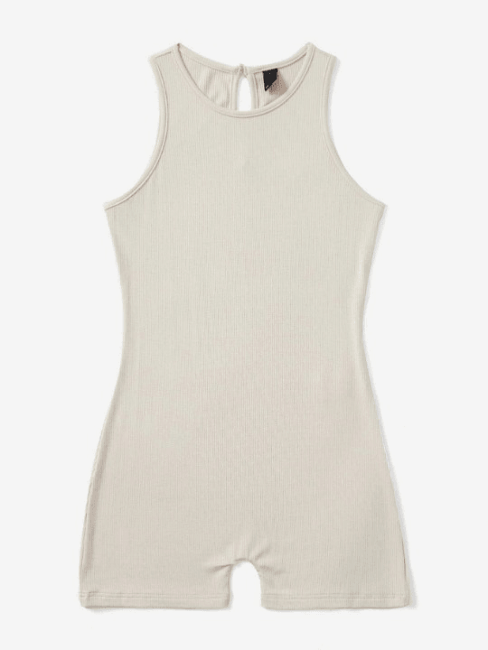 Solid Colored Romper-Comfy Jumpsuits