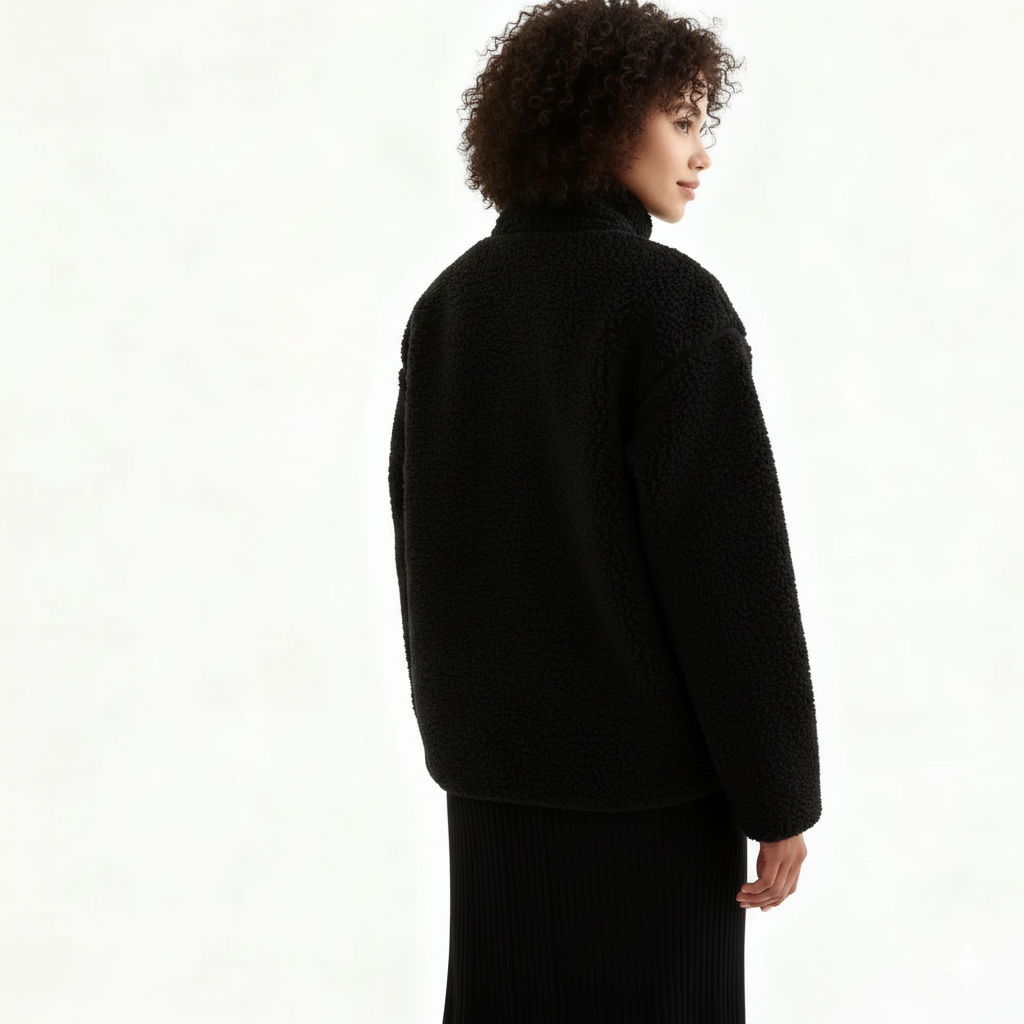 Soft Fleece Jacket For Moms With Baby Insert Panel