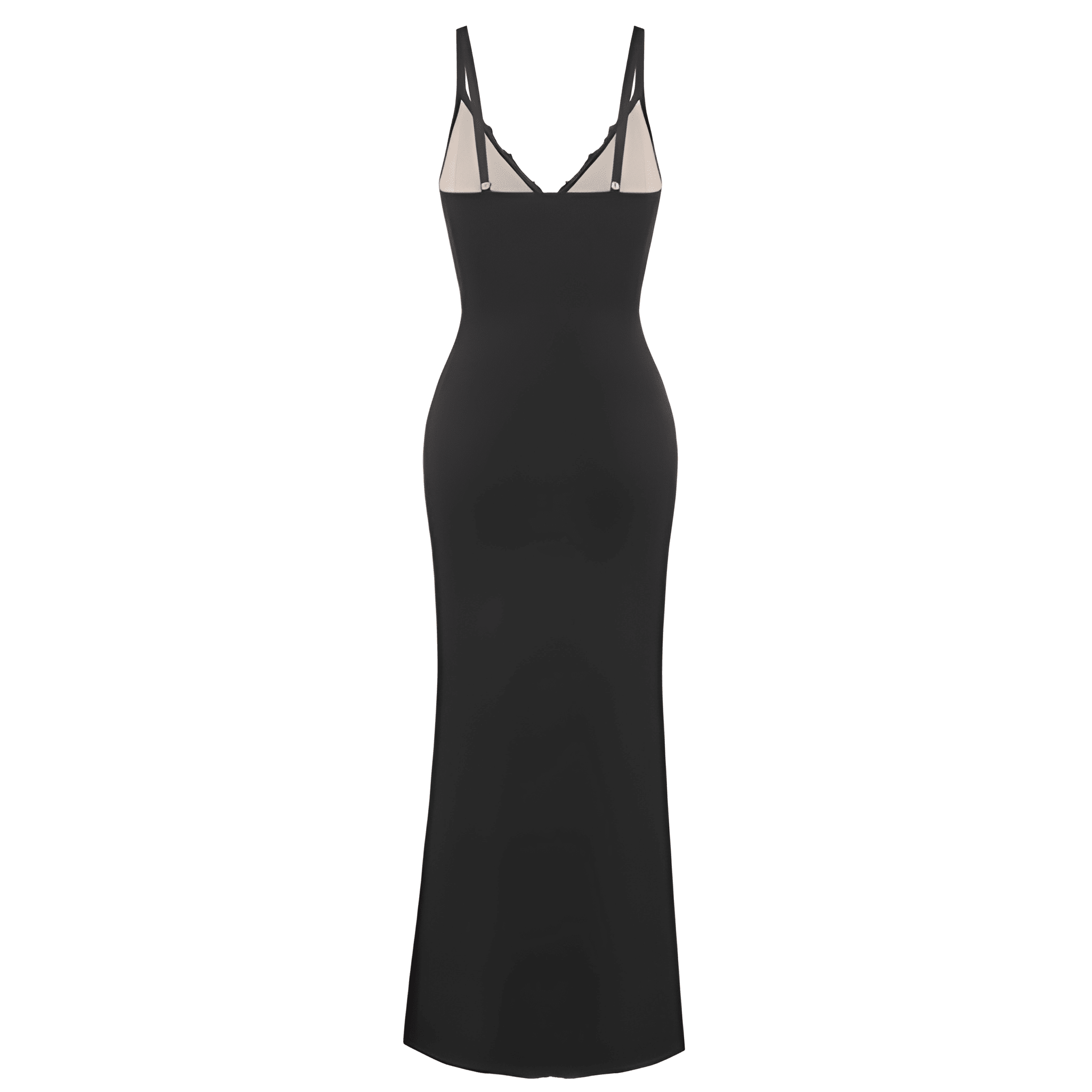 Lace Shapewear Slip Split Maxi Dress For Women