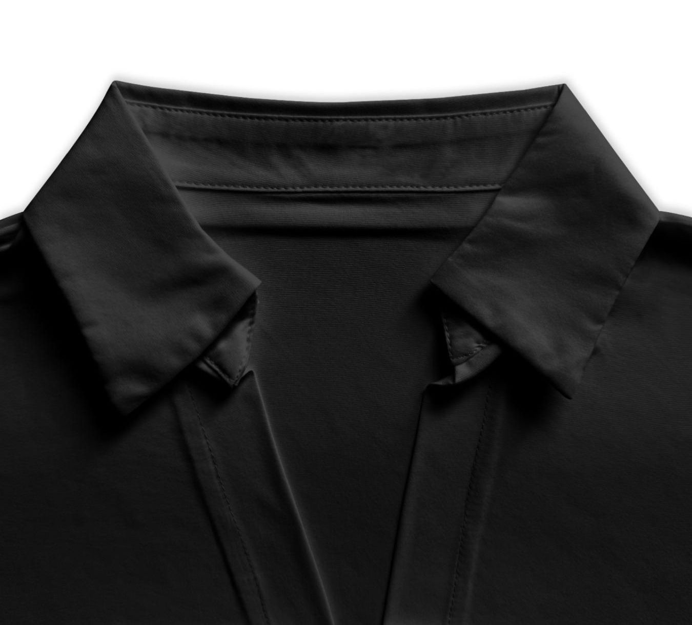 Women's casual loose V-neck long-sleeved shirt jumpsuit, elegant woven fabric, slim fit, suitable for all seasons, and can be layered flexibly.