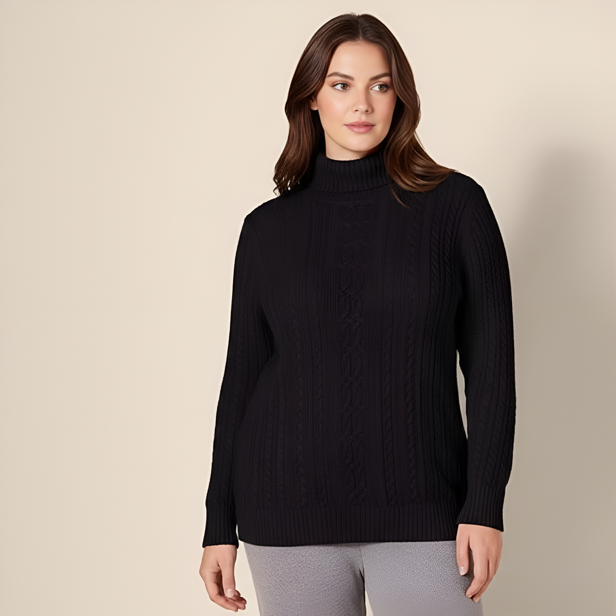 Classic Fisherman Cable Knit Sweater