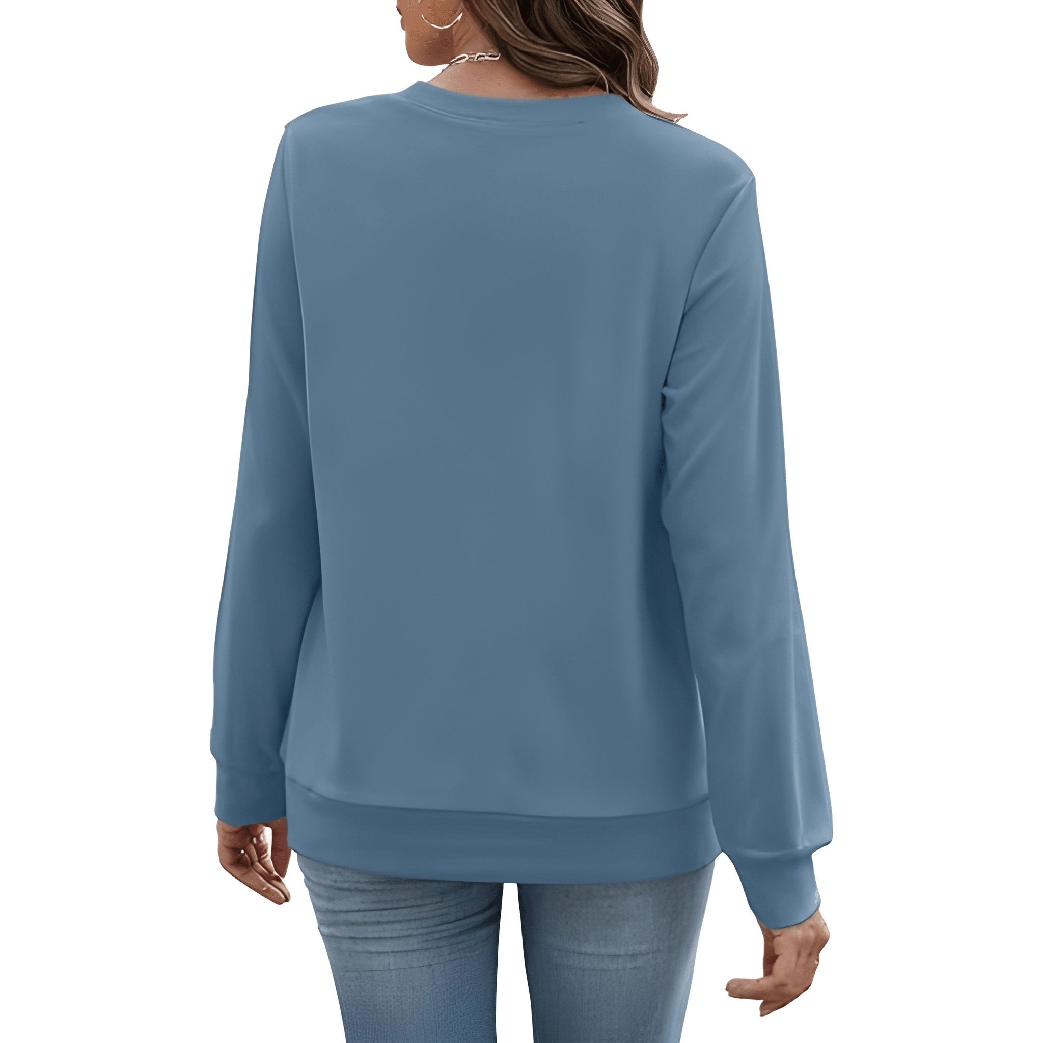 Plain Sweatshirt For Women With Pockets For Casual Style