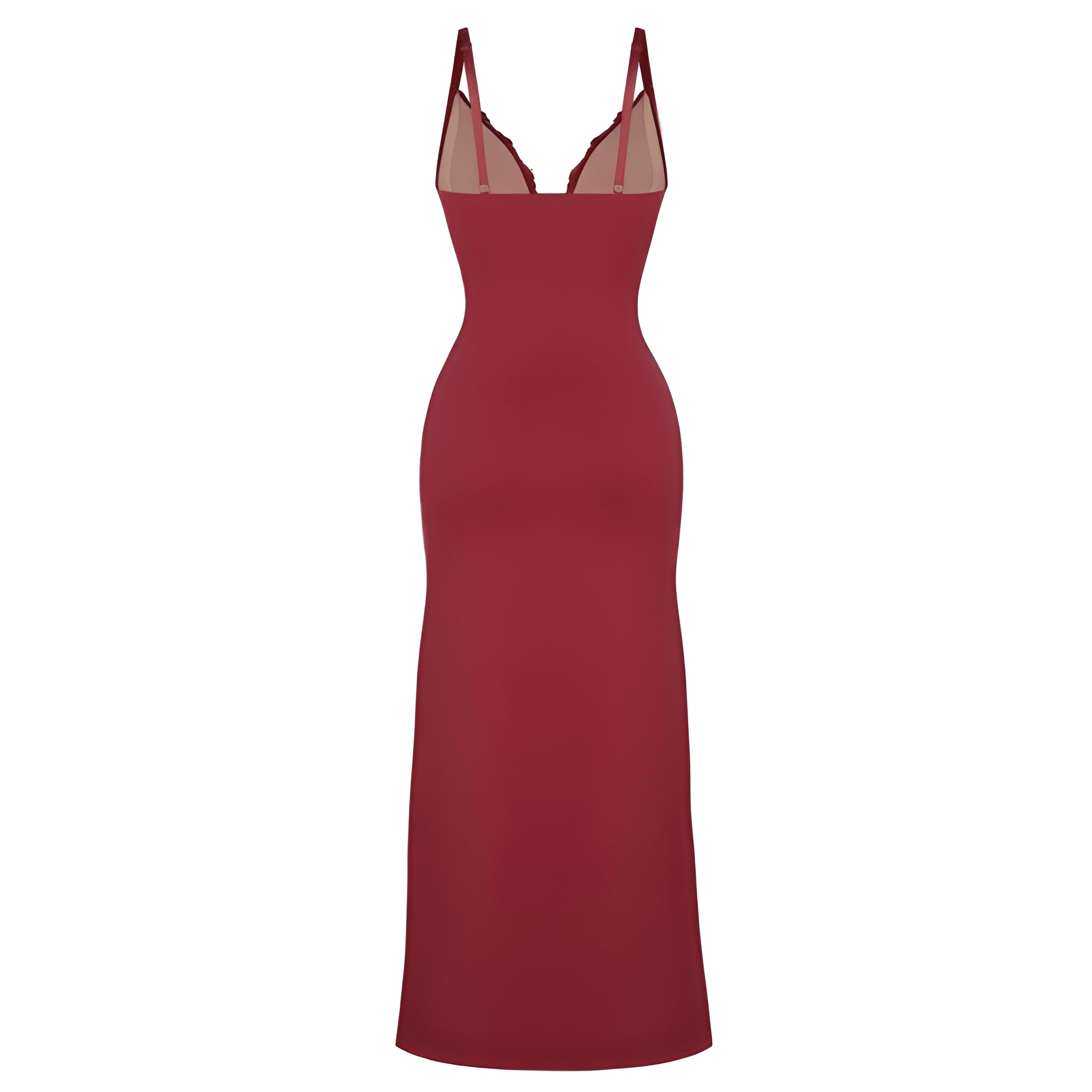 Lace Shapewear Slip Split Maxi Dress For Women