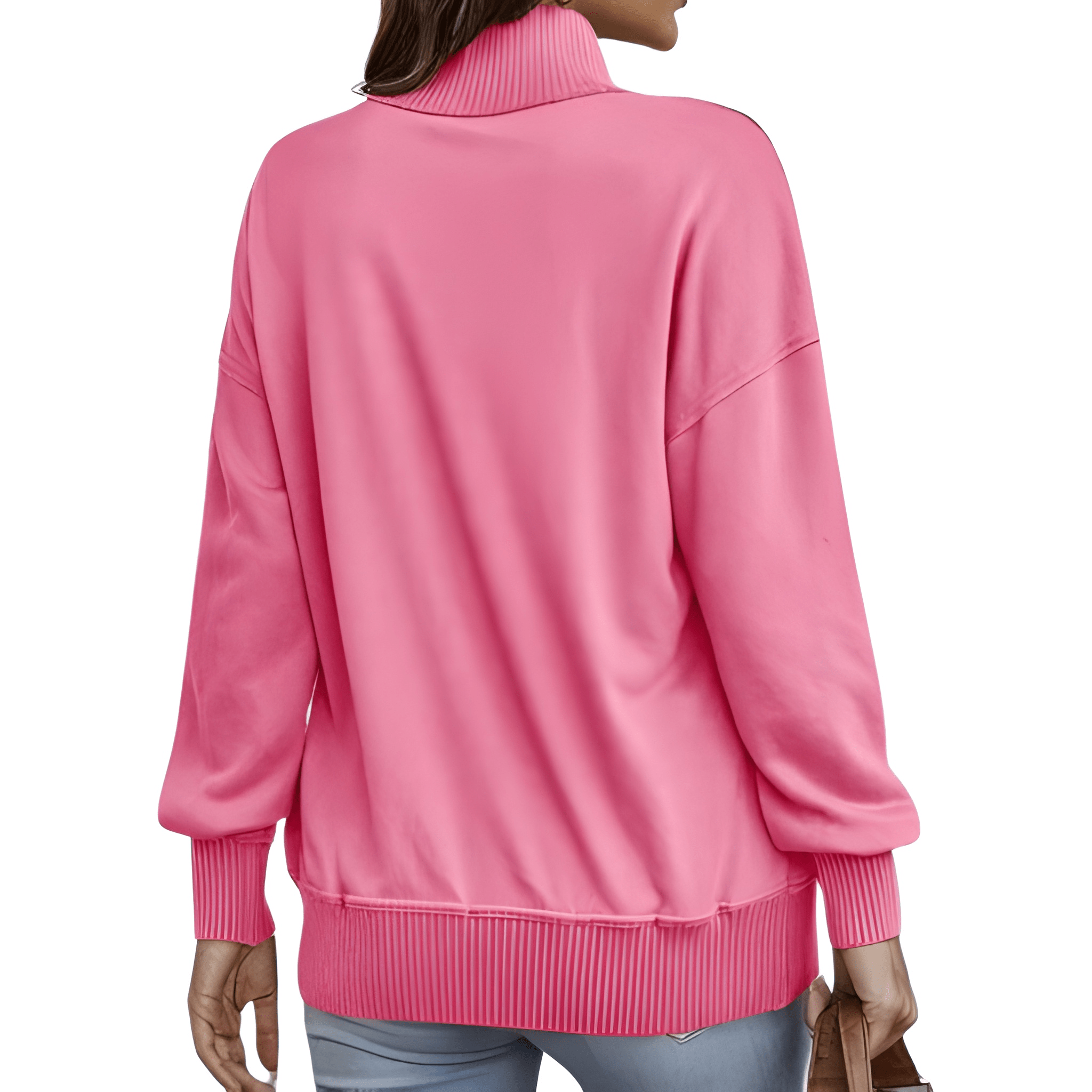 Lightweight Buttoned Drawstring Pullover Top For Women