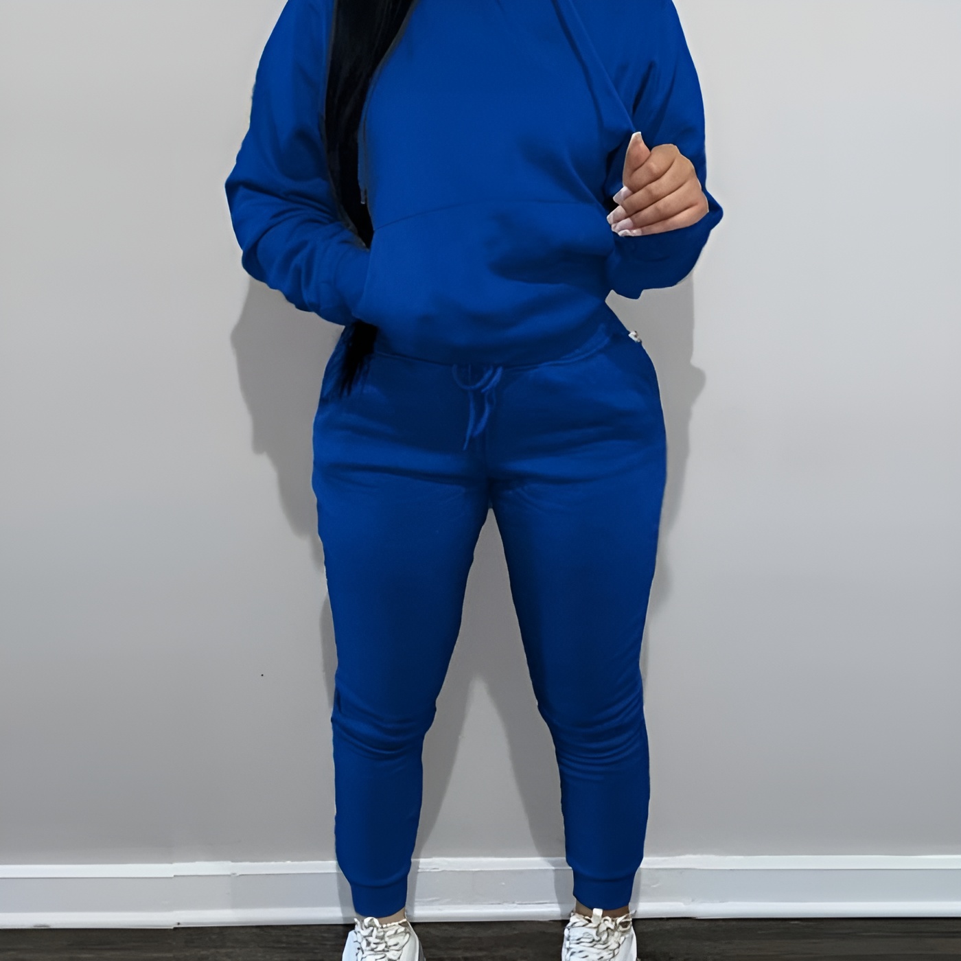 Minimalist Solid Color Sweatsuit Set for Women