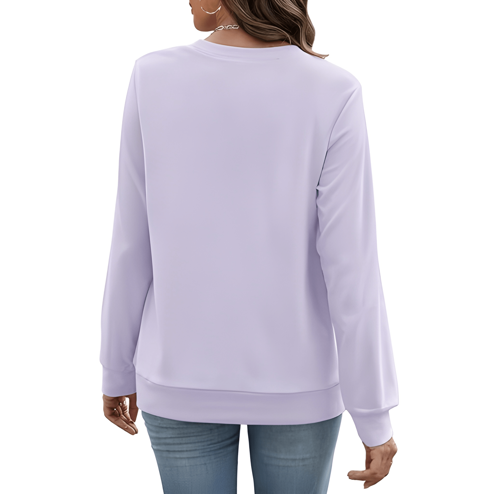 Plain Sweatshirt For Women With Pockets For Casual Style