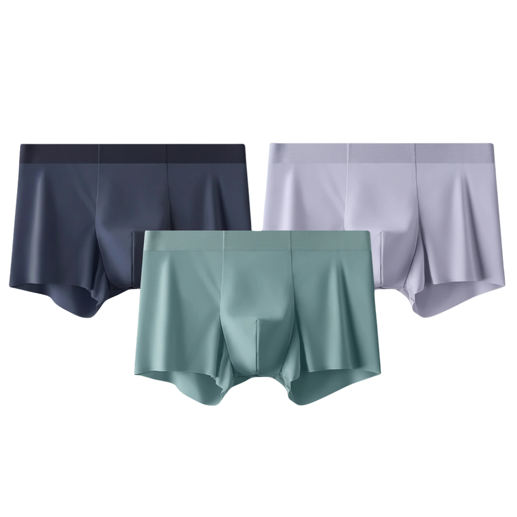Pack Of 3 Men Briefs Silk Ice Anti Static Cut Boxer