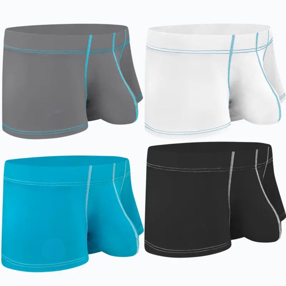 Nylon Pouch Brief Menswear Ice Silk Underwear Big Clothing Straight