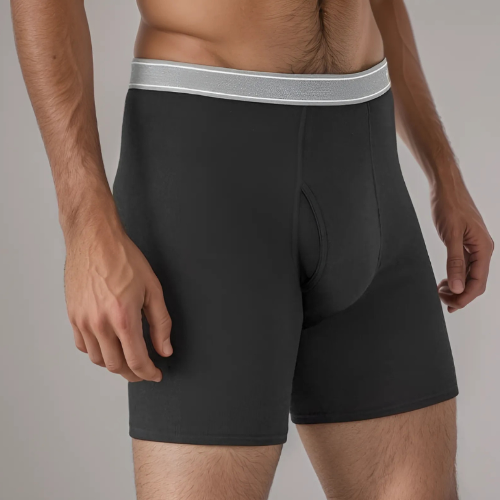 Pack Of 6 Men Moisture Wicking Cotton Boxer Briefs 