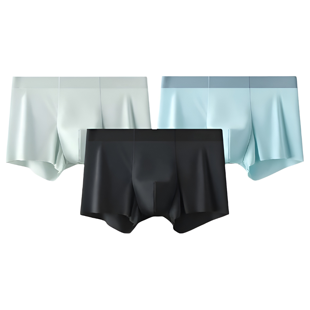 Pack Of 3 Men Briefs Silk Ice Anti Static Cut Boxer