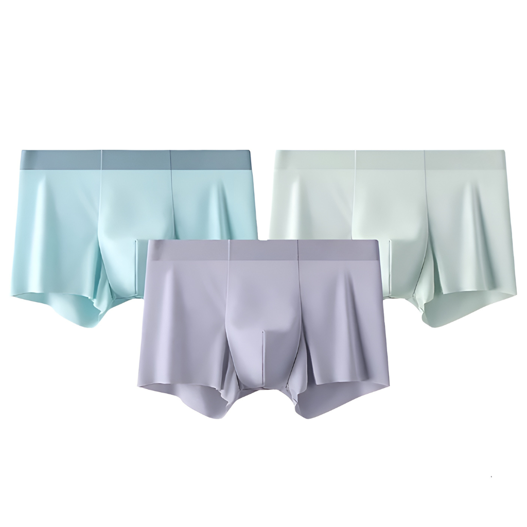 Pack Of 3 Men Briefs Silk Ice Anti Static Cut Boxer