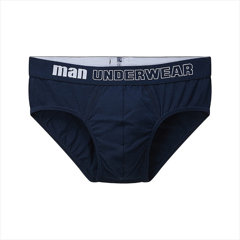 Men's Cotton Solid Underpants Briefs