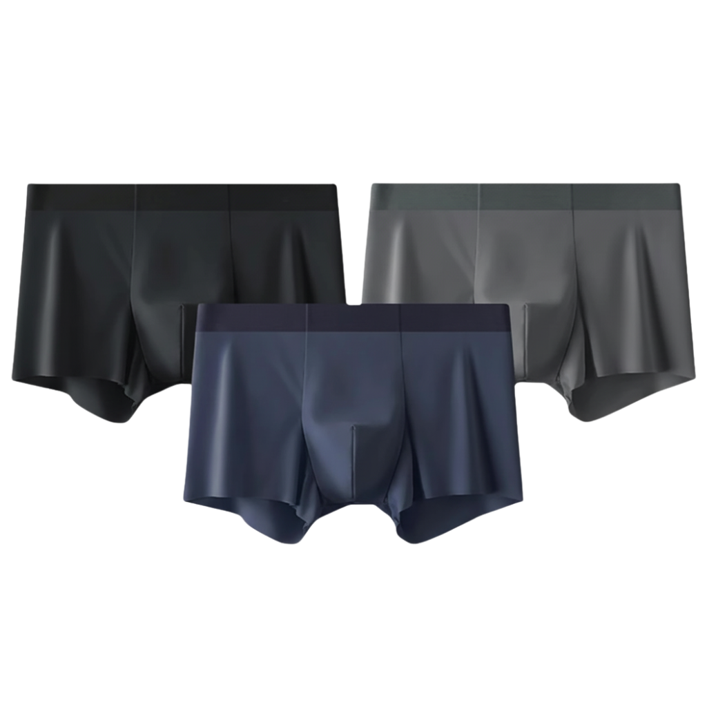 Pack Of 3 Men Briefs Silk Ice Anti Static Cut Boxer