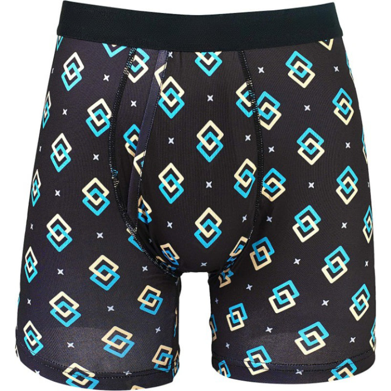 Flexible Printed Moisture Wicking Boxer Briefs