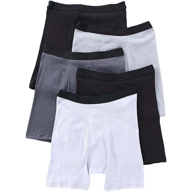 Set Of 5 Cotton Waistband Boxer Briefs