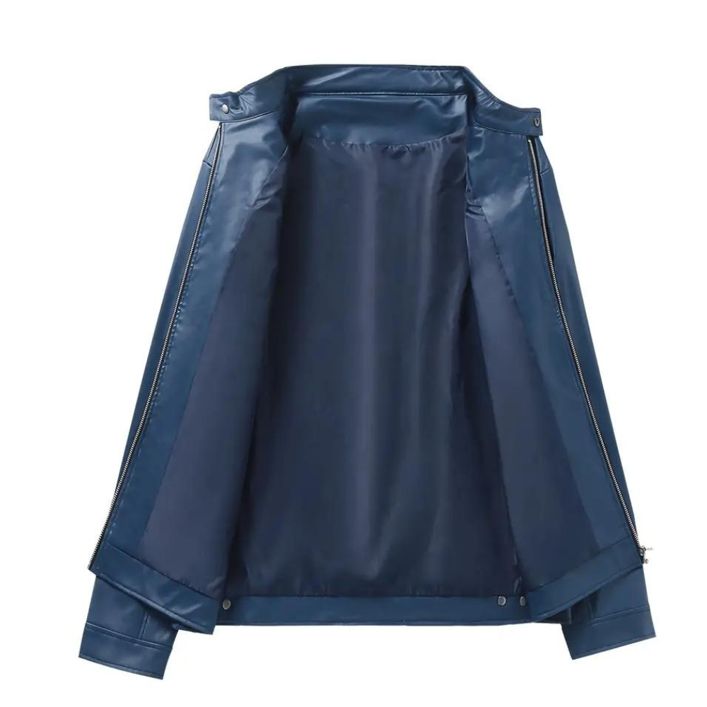 Classic Leather Motorcycle Jacket-Vacay Outfit