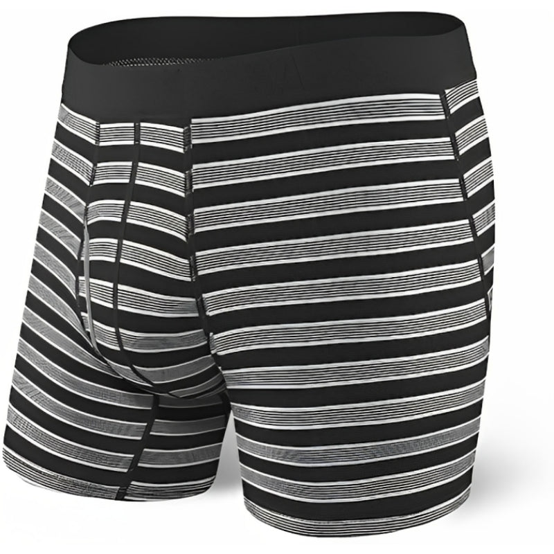 Striped Boxer Briefs With Built In Pouch