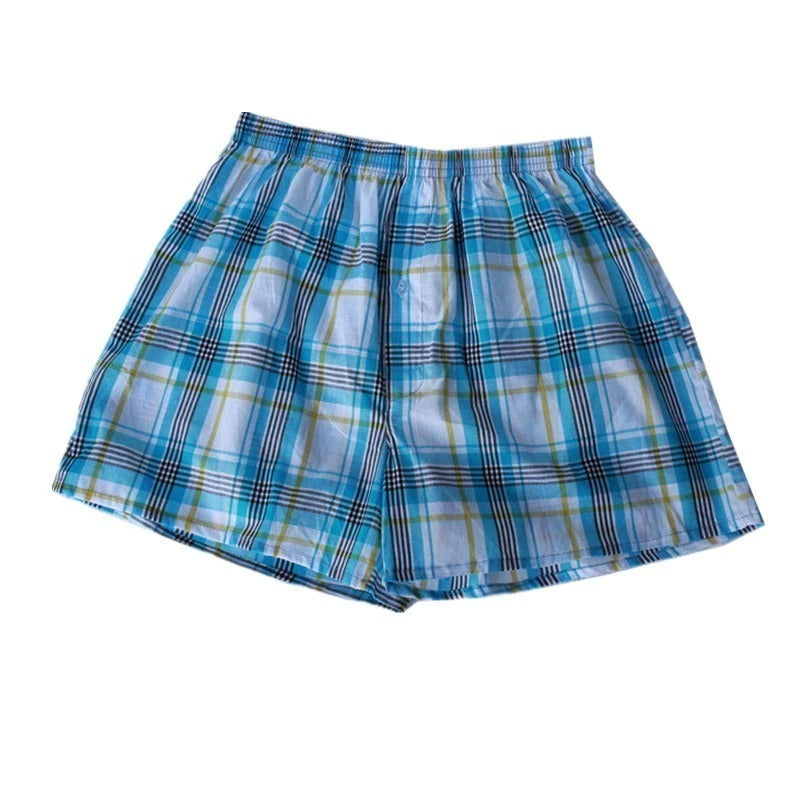 Classic Plaid Shorts For Men 6 Pack