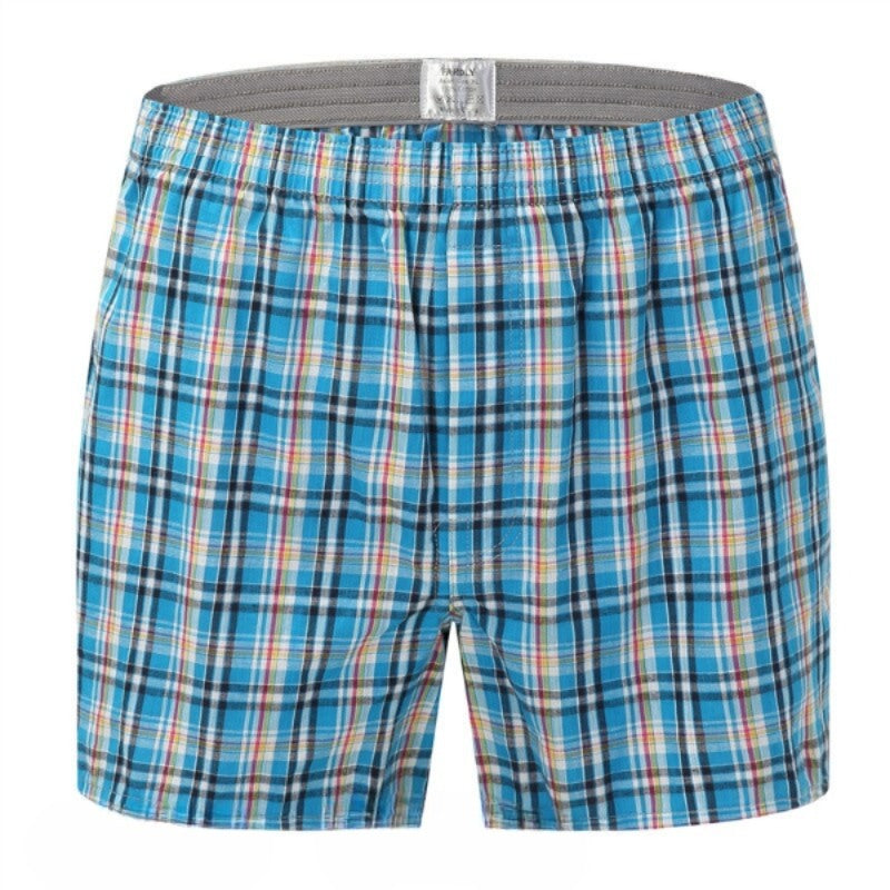 Men's Loose Stripe And Plaid Arrow Underwear 8 Pack